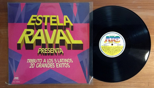 Estela Raval Tributo A Los 5 Latinos 1980 Disco Lp Vinilo