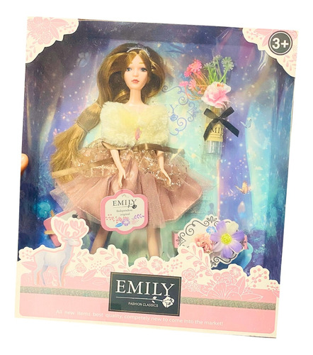 Muñeca Emily Juguete Para Niñas Con Chaqueta