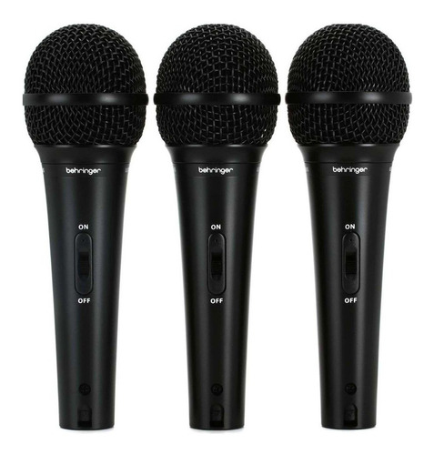 Behringer Xm1800s Pack De 3 Microfonos Con Estuche Y Pipeta