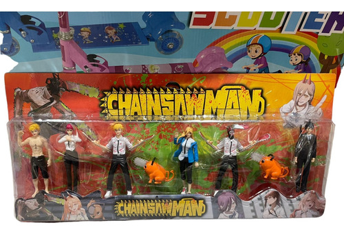 Blister Chainsawman X6 Personajes + Pochita - Colección