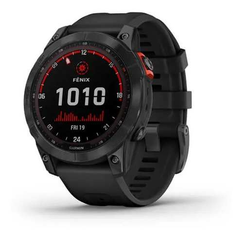 Imagem 2 de 7 de Smartwatch Gps Garmin Fênix 7 Solar Cinza 47mm Touch Hrm Oxi