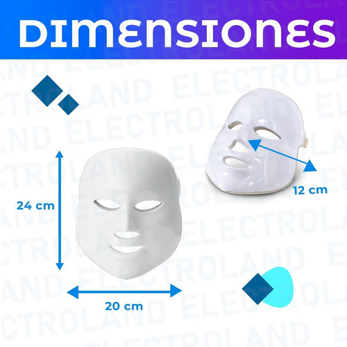 Imagen 4 de 10 de Mascara Fototerapia Facial Tratatamiento 7 Colores 192 Led