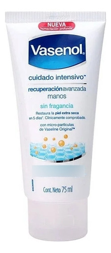 Crema Para Manos Cuidado Intensivo Vasenol 75 Ml