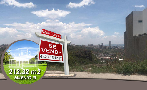 Se Vende Terreno En Milenio Iii, De 212.32 M2, En Privada, A