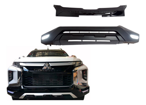 Bumper Frontal Led Compatible Con Mitsubishi L200 2020-2023