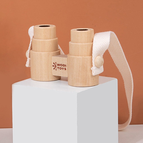 Binoculares De Madera, Divertidos Binoculares Para Niños Peq