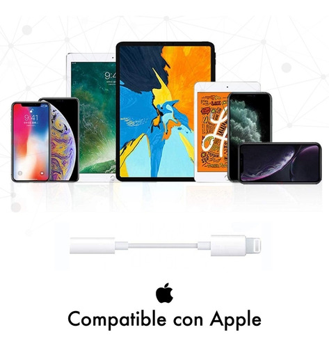 Imagen 7 de 10 de Adaptador Auricular - Compatible iPhone Lightning 3.5mm Jack