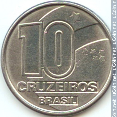 Moeda 10 Cruzeiros 1990