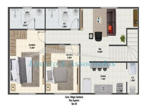 Imagem 25 de 27 de Casa Residencial Em Condominio Fechado Para Venda Na Vila Caiçara, Praia Grande Sp 2 Dormitórios Sendo 1 Suíte, 1 Vaga - Ca00439 - 69503129