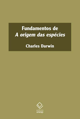 Libro Fundamentos De A Origem Das Especies De Darwin Charles