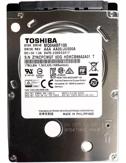 Disco Duro Laptop 1tb Sata Toshiba 2.5 7mm 5400rpm Nuevo