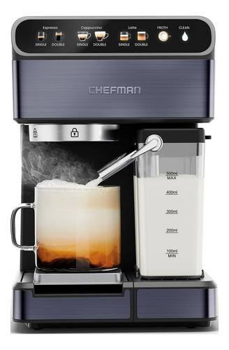 Maquina De Café Espresso Chefman 6 En 1 C/espumador De Leche