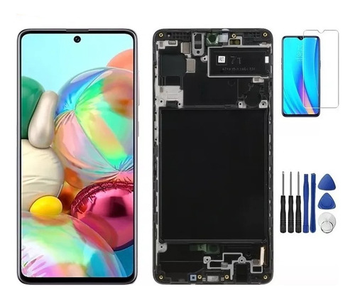 A Pantalla Táctil Lcd Con Marco For Samsung A71 A715