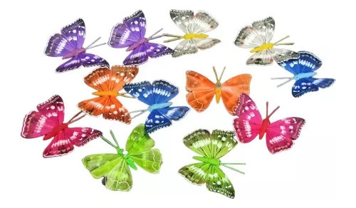 Mariposas Mariposa Para Decorar Con Imán X 12 Unid Caja Nuev