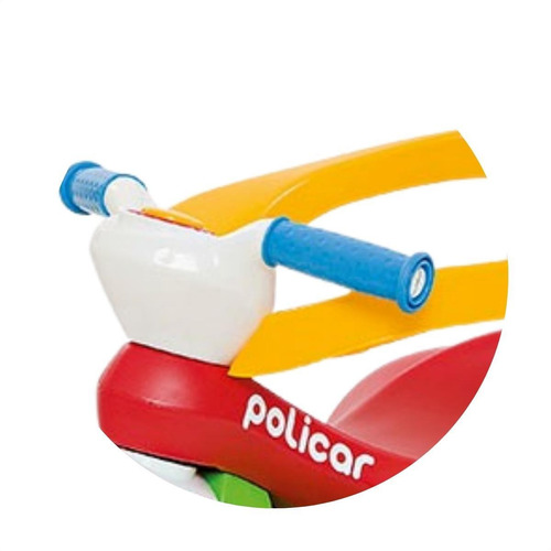 Triciclo Infantil Policiclo Passeio Vermelho 3 Em 1 Vermelho