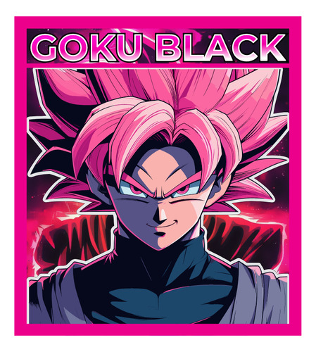 Sticker Calcomonia Vinil Goku Black Dragon Ball Para Auto 