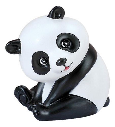 Estatua De Panda En Resina, Miniaturas De Animales, 6 Cm X 4