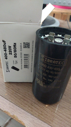 Imagem 2 de 2 de Capacitor Eletrolitico De Partida 400-480mf 220v