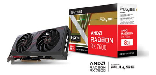 Tarjeta De Video Sapphire Amd Radeon Rx 7600 Pulse 8gb Gddr6