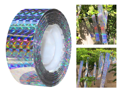 2 Paquete De 2-6 Cintas Reflectantes Para Asustar 50m