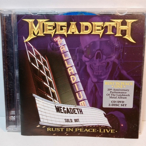 Megadeth Rust In Peace Live Cd + Dvd, Megadeth Rust In Peace