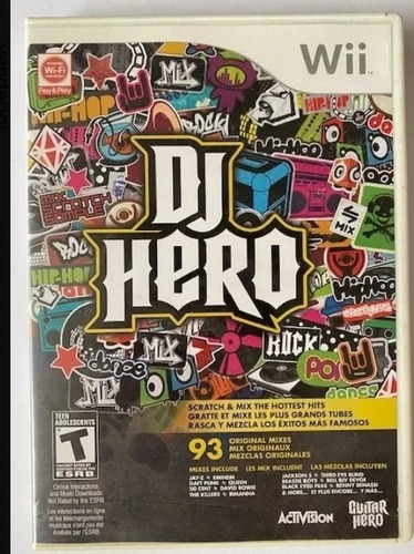 Wii Dj Hero Cd Juego (Usado)
