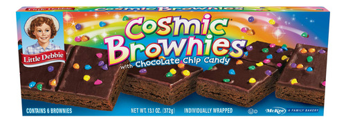 Little Debbie Brownies Csmicos, 1 Caja, 6 Brownies Envueltos