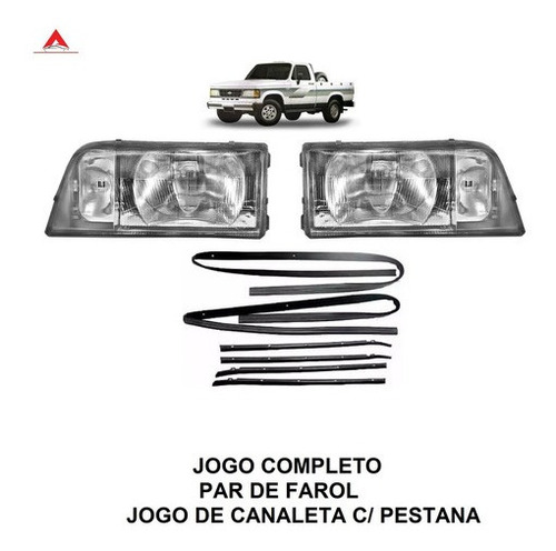 Jogo Par Farol Canaleta Com Pestana D-20 1993 1994 1995 1996