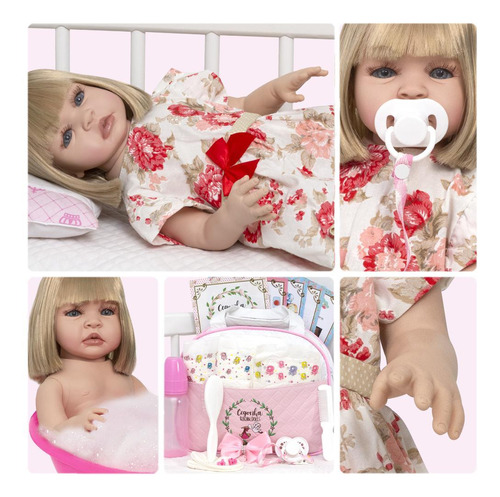 Boneca Bebê Reborn - Cegonha Dolls 46cm