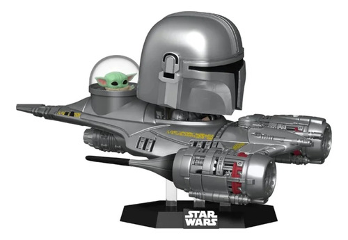 Funko Pop Star Wars 592 El Mandaloriano En N1 Starfighter