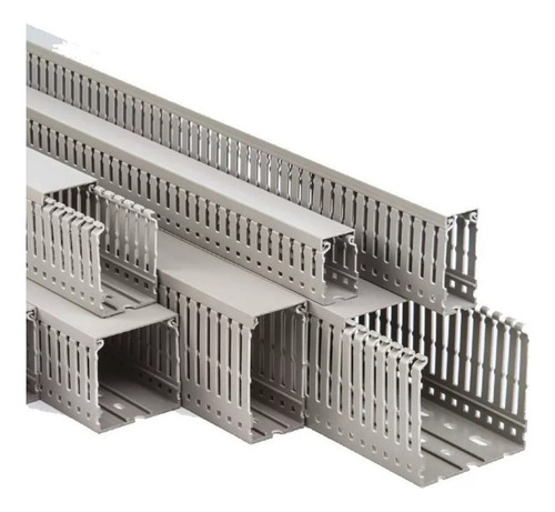 Canaleta Plastica Dexson Dxn10122 Ranurada Pvc 80x80