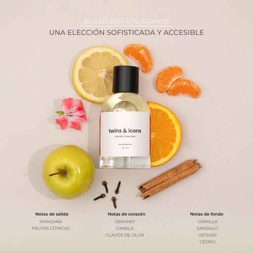 Perfume Para Hombre Crisp Fusion 100 Ml Twins & Icons