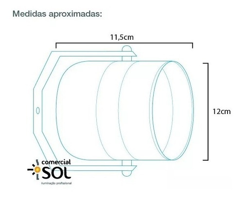 Canhão Refletor Spot Branco Barndoor Lâmpada Led 11w Bivolt