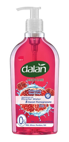 Imagen 2 de 2 de Jabón Líquido Dalan Micelar Granada Dulce 12 Unid, 400 Ml