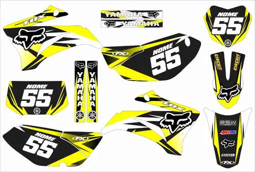 Adesivo Fox Motocross Cores Unidade Moto