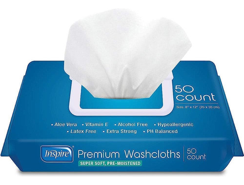 Inspire Adult Wet Wipes, Adult Wash Cloths, Adult Wipes For