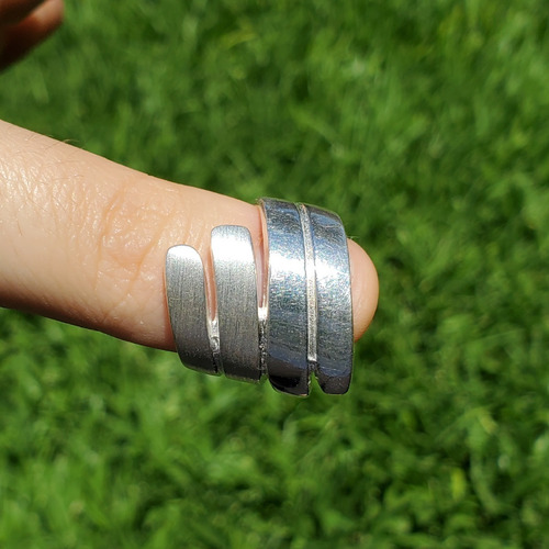Imagen 8 de 9 de Anillo Plata Rodinada Macizo