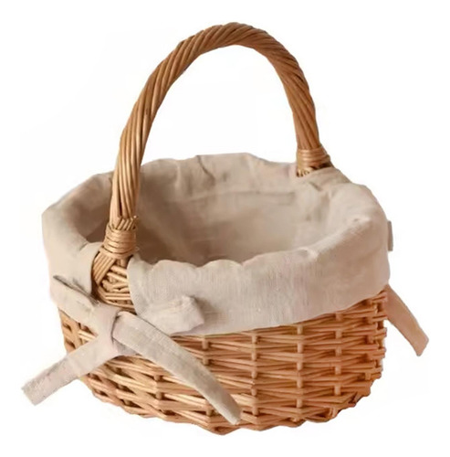 Mini Cesta Tejida Con Asa, Cesta Para Huevos, Dulces,