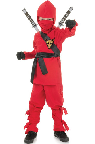 Disfraz Para Niño Ninja Secreto Rojo Talla Xlhalloween
