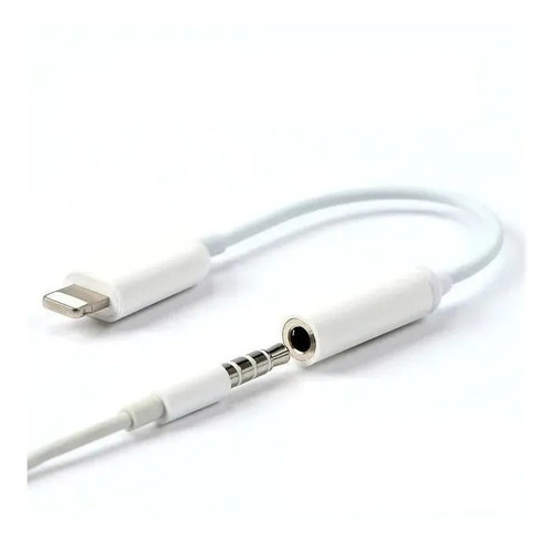 Imagen 5 de 9 de Adaptador Auricular Compatible iPhone A Miniplug 3.5 Mm