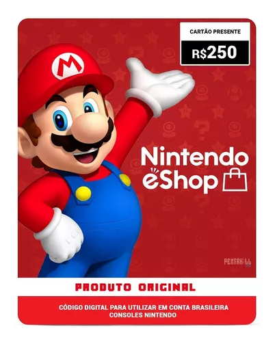 Código digital para fundos da Nintendo eShop: 25 euros