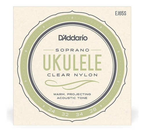 Set De Cuerdas De Nylon Para Ukulele, Daddario