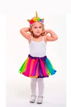 Comprar Falda Tutú + Diadema Unicornio Arcoíris Niña Ballet Disfraz 