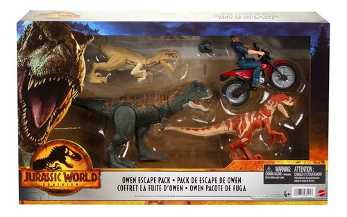Jurassic World Dominion Owen Pacote De Fuga - Hfg64 - Mattel