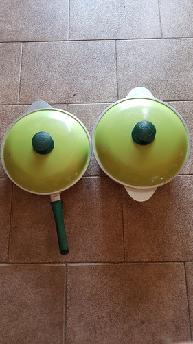 Olla Y Sartén Essen Verde 26 Cm Super Buen Estado 