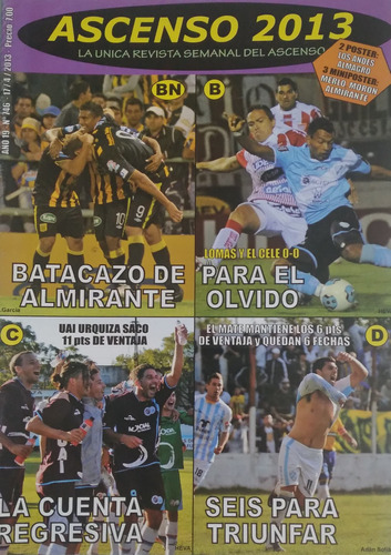 Revista Ascenso 746 Poster Almagro E Hinchada Los Andes