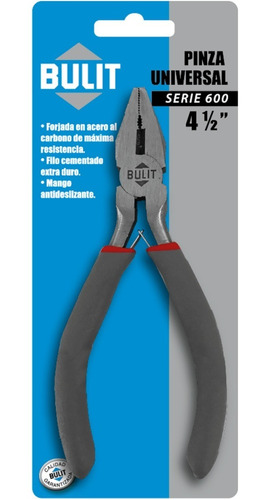 Pinza Bulit Universal - Acero Al Carbono - 4.5 Pulgadas