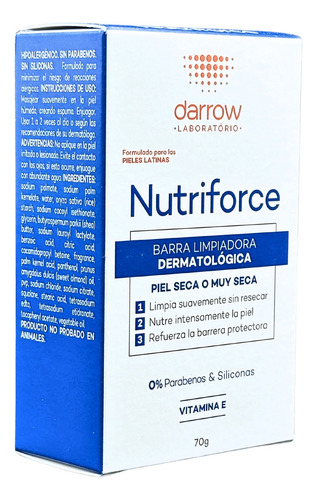 Darrow Nutriforce Barra Limpiadora 70g