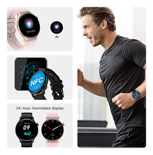 Reloj Inteligente Con Monitoreo De Salud Amoled Hd Bluetooth