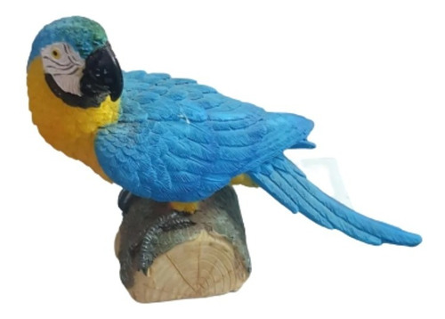 Adorno De Resina Guacamaya 11 Cms Altura X 2 Unidades